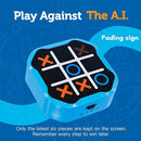 3 in 1 Electronic Tic Tac Toe Game, Handheld Digital Tic Tac Toe Bolt Game with Silent Mode, Portable Learing Toy Gift for Kids & Adults, Blue (One Pack) by TinyTreasures Baby Boutique