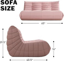 Big Bean Bag Chairs for Adults, 3 Seater Large Bean Bag Sofa, Fireside Chair Lazy Sofa Chair with High Density Comfortable Foam, Modern Bean Bag for Living Room, Bedroom, Office (Pink) by CozyNest Decor