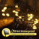 200 Led Solar String Lights Outdoor, 82ft Warm White Solar String Lights, 8 Lighting Mode Solar Fairy Lights for Outside, Waterproof Solar String Lights for Outside,Garden,Courtyards,Trees, Patio by GreenHaven Gardens
