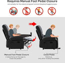 Oversized Recliner Chair Extra Wide Large Recliner for Adults 350lbs with Lumbar Support Pillow Nursery Chair Living Room (Manual, BROWN-6008) by CozyNest Decor
