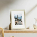 Vittanly 8x10 Picture Frames Set of 9, Shatter Resistant Plexiglass, Display 5x7 Pictures with Mat or 8x10 without Mat, Photo Frames for Wall or Tabletop, Engineered Wood, Cornsilk by CozyNest Decor