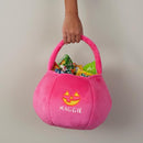 Personalization Universe Jack-o'-Lantern Embroidered Plush Halloween Treat Bag, Candy Bag, Perfect for Trick or Treating by TinyTreasures Baby Boutique