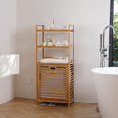 Laundry Hamper with 3 Tier Shelves & Tilt Out Basket, Laundry Baskets Organizer Hampers Bathroom Storage Shelf for Laundry Room, Bathroom, Guest Room (3-Tier Large) by CozyNest Decor