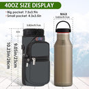 icolor Water Bottle Carrier Bag with Strap 25/32/40 oz Crossbody Bottle Holder with Phone Pocket Sling Sleeve Insulated Neoprene Water Bottle Pouch for Walking Travelling by TinyTreasures Baby Boutique