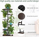 LINZINAR Plant Stand 6 Tier 7 Potted Indoor Plant Shelf Multiple Stands for Garden Corner Balcony Living Room by GreenHaven Gardens