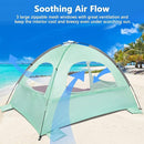 NXONE Beach Tent Sun Shade Shelter for 3/4/6 Person Person with UV Protection, Extended Floor, 3 Mesh Roll Up Windows & 8.0/8.5mm Fiberglass Rods丨Carry Bag Included by TinyTreasures Baby Boutique