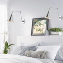 JONATHAN Y JYL7460A-SET2 Rover 7" Farmhouse Industrial Adjustable Arm Metal LED Wall Sconce Rustic Bohemian 2700K LED 4W Bulb for Entryway Lobby Kitchen Bathroom Bedroom Hallway, Chrome (Set of 2) by CozyNest Decor