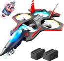 BEZGAR Brushless RC Plane with Camera | 2.4GHZ Remote Control Airplane, 6-axis Gyro Drones for Kids, RC Helicopter, 360°Flip Jet Fighter for Beginners with LED Navigation Lights and Two Batteries by TinyTreasures Baby Boutique