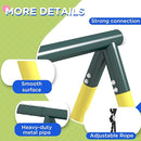 Outsunny 440 lbs Swing Set for Backyard, 5 in 1 Heavy-Duty A-Frame Stand Outdoor Playset for Kids, with Saucer Swing, Slide, Swing Seats, Gym Rings, Basketball Hoop, Climbing Steps and Net by TinyTreasures Baby Boutique