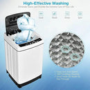 Giantex Portable Washing Machine, 2 in 1 Full Automatic Laundry Washer 1.5Cu.Ft 11lbs Capacity Washing and Spinning Combo 8 Programs 10 Water Levels Energy Saving Top Load Washer for Apartment Dorm by CozyNest Decor