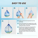 Sublimation Wind Spinner Blanks 8 Inch 4 Pack Wind Spinners Sublimation Blanks with Crystal Pendant Aluminum Metal Wind Spinners for Yard Garden Indoor Outdoor Window Porch Decoration（Waterdrop by GreenHaven Gardens