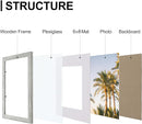 Vittanly 8x12 Picture Frames Set of 9, Shatter Resistant Plexiglass, Display 6x8 Pictures with Mat or 8x12 without Mat, Photo Frames for Wall or Tabletop, Engineered Wood, Grey by CozyNest Decor