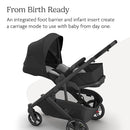 UPPAbaby Cruz V3 Stroller - from Birth + Car Seat Compatible - Full-Size, Reversible Seat - Infant Insert, Bug and Rain Shields Included - Jake (Charcoal/Carbon Frame/Black Leather) by TinyTreasures Baby Boutique