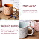 12 OZ Coffee Mugs Set of 6, Modern Coffee Mugs Set with handle for Tea/Latte/Cappuccino/Milk/Cocoa. by CozyNest Decor