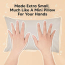 Mini Toddler Pillow with Pillowcase - 9x13 My Little Dreamy Travel Kids Pillow for Sleeping, Toddler Bed, Small, Tiny, Organic Cotton Pillowcase, Soft & Breathable, Kids 2-4 Years Old (French Gray) by TinyTreasures Baby Boutique