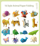 MIREONETRY Origami Kit for Kids Ages 6+,16 Style 3D Animal Origami Paper Kit,Easy Origami Paper Art for Beginners Kids Adults,Gifts for Boys&Girls by TinyTreasures Baby Boutique