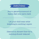 Oilogic Kids Stuffy Nose & Cough Epsom Salt Soak & Shower Soother - Made with Blended Essential Oils by TinyTreasures Baby Boutique
