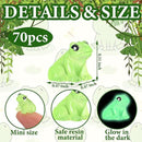Shappy 70 Resin Mini Frogs Miniature Figurines Animals Glow in The Dark Tiny Frogs for Garden Landscape Micro DIY Ornament Accessories Home Decor by GreenHaven Gardens