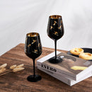 Crystal Stemmed Skiing, Apres Ski Skiier Wine Glasses - Set of 2