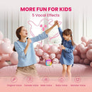 IROO Mini Karaoke Machine for Kids, 2025 TOP Toys Birthday Gifts Ideas for Girls Ages 4, 5, 6, 7, 8, 9, 10, 12+ Years Old, Portable MP3 Player with 2 Wireless Mics for Party by TinyTreasures Baby Boutique
