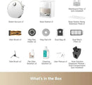 Mova V50 Ultra Complete Robot Vacuum and Mop Self-Cleaning, 24,000 Pa Suction, Liftable Navigation with Obstacle Overcoming and Warm Water Mopping with DuoSolution System Designed for Pets, White by CozyNest Decor