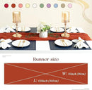 Sioloc Terracotta Table Cloth Cheesecloth Table Runner 10ft Rustic for Tea Wedding Party Baby Bridal Centerpiece Fall Decor for Home Halloween Thanksgiving by CozyNest Decor