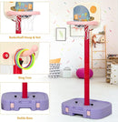 Costzon Kids Basketball Hoop, 2 in 1 Toddler Basketball Hoop Toy Set with Ring Toss & Storage Box for Boys Girls Baby, Portable Basketball Hoop Stand with Adjustable Height for Indoor Outdoor by TinyTreasures Baby Boutique