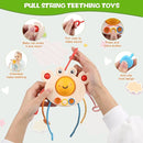 Montessori Toys for Babies 6-12 Months, 4 in 1 Soft Baby Teething Toys, Stacking Building Blocks & Rings for Infants, Sensory Bin Toy by TinyTreasures Baby Boutique
