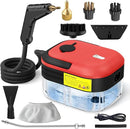 7-in-1 Handheld Steam Cleaner, 2200W High Pressure Steam Cleaner, 1.2L Portable Car Steam Cleaner for Home Kitchen, Bathroom, floor and Car Cleaning, 10s Fast Heating High Pressure Steam Cleaning, Red by TinyTreasures Baby Boutique