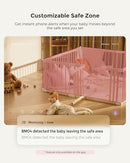 Momcozy Smart WiFi Baby Monitor, APP Control Baby Monitor with Camera & Audio, Danger Zone Alert, Motion & Cry Detection, 1080P Night Vision, 2-Way Talk, Photo & Video Recording (Compatible With BM04) by TinyTreasures Baby Boutique