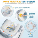 Orzbow 2-IN-1 Potty Training Toilet Seat with Step Stool for Toddler, Stability Training Potty Seat for Kids Boys Girls with Splash Guard and Anti-Slip Pad, Adjustable Ladder & Potty Seat Height, Grey by TinyTreasures Baby Boutique