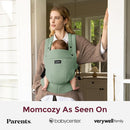 Momcozy Baby Carrier with Natural Cotton Linen, Built to Last, Ergonomic Design, 7-44lbs for Infant and Toddler, Lightweight and Comfortable, Hands-Free for Moms&Dads, Sage Green by TinyTreasures Baby Boutique