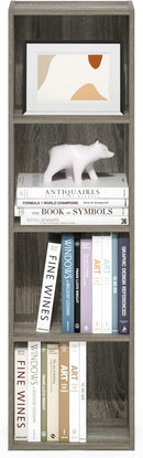 Furinno Luder Bookcase / Book / Storage, 4-Tier Cube, French Oak by TinyTreasures Baby Boutique