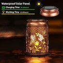 2 Pack Solar Lanterns Outdoor Waterproof, Butterfly Rose Garden Decor Birthday Gifts for Women Mom Grandma Hanging Solar Lights Metal Solar Decoration Outside for Yard, Patio, Lawn, Pathway by GreenHaven Gardens