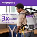 ProTeam GoFit 3 Commercial Backpack Vacuum with ProBlade Hard Surface & Carpet Tool Kit, 3 qt, Corded by CozyNest Decor