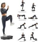 Sunny Health & Fitness Vibration Plate Exercise Machine, Full Body Vibrate Platform for Lymphatic Drainage with Multiple Speeds and Modes, Vibrating Plate Machine for Tension Relief & Weight Loss by CozyNest Decor