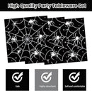 40Pcs Halloween Paper Plates and Napkins Party Supplies, Spider Web Plates Napkins Disposable Dinnerware Set for Spooky Halloween Party Decorations by CozyNest Decor