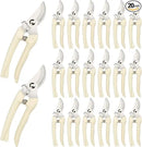 20 Pcs Garden Scissors for Plant, Tip Pruning Shears for Cutting Flowers, Trimming Plants, Bonsai and Fruits Picking (Bypass Blade Pruner) by GreenHaven Gardens