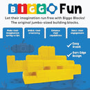 Big Blocks for Kids Ages 4-8 — Indoor & Outdoor Blocks Kids Games — Yellow Large Building Blocks - 48pc by TinyTreasures Baby Boutique