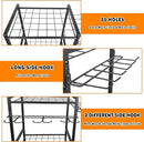 3 Tier Garden Tool Organizer, Yard Tool Tower Rack, Tool organizer up to 78 Tools, Heavy Duty Garden Tool Organizer for Garage, Yard, Patio, Shed, Indoors and Outdoors, Black by GreenHaven Gardens