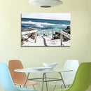 DZL Art S74281 Rottnest Island Beach Seascape Painting Sea Nature Pictures Wall Art Canvas Prints Painting Ready to Hang for Living Room Bedroom Decor Office Wall Decor Home Decoration by CozyNest Decor
