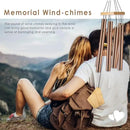 Wind Chimes Outdoor, Deep Tone Memorial Wind Chimes with Hook, Gifts for Mother's Day/Housewarming/Christmas, Patio, Garden, Yard, Home Decor, Copper by CozyNest Decor