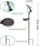 Afirst Decorative Solar Lights Outdoor Solar Hummingbird Stake Lights Hand Blown Glass Decorative Garden Pathway Light Outdoor Waterproof Glass Stakes Green by GreenHaven Gardens