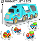 Veslier Toy Trucks Car for 1 2 3 4 5 Year Old Toddlers Boys Girls,Trucks Toys 5 in 1 Construction Vehicles Toys for Kids Boys Girls,Car Trucks Toys with Light Sound,Christmas Birthday Gifts. by TinyTreasures Baby Boutique
