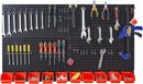 Ultrawall Pegboard Wall Organizer, Black Metal Pegboard Panels, Garage Storage System with Hooks and Storage Bins, 59pcs by GreenHaven Gardens