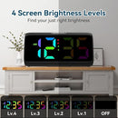 Netzu Loud Alarm Clock for Heavy Sleepers, RGB Alarm Clocks for Bedrooms Seniors Kids, Plug in Digital Clock with 5 Dimmers, 2 Alarms, 4 Volumes and Snooze by TinyTreasures Baby Boutique