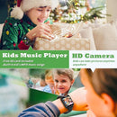 Smart Watch for Kids 4-12 Years Boys Girls,Smartwatch,Aluminum Case with Pink Sport Band,24 Games Camera Voice Music Video Player Recorder,Pedometer Flashlight, Birthday (Black) by TinyTreasures Baby Boutique