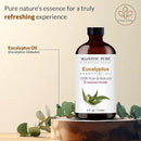 Majestic Pure Eucalyptus Essential Oil with Glass Dropper - Huge 4 Fl Oz - 100% Pure and Natural Eucalyptus Oil - Premium Grade Essential Oils for Diffuser, Aromatherapy, Soap and Candle Making by CozyNest Decor