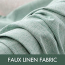 MIULEE Linen Texture Curtains for Bedroom Solid 100% Blackout Thermal Insulated Seafoam Green Curtains Grommet Room Darkening Drapes for Living Room Nursery 52x72 Inch (2 Panels) by TinyTreasures Baby Boutique