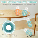 Silicone Sleeves for Pigeon Baby Bottles 8.1 oz,Anti Breakage Glass Baby Bottle Holder with Handles 2 Pack by TinyTreasures Baby Boutique